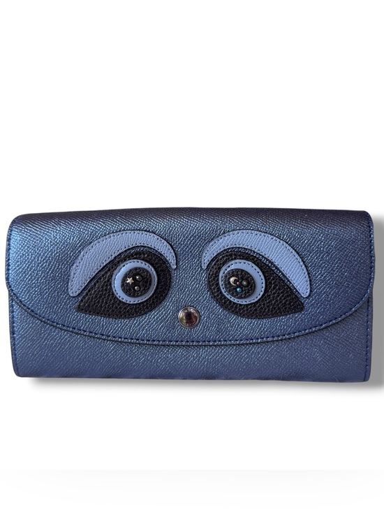 Coach Handbags - Coach Ace Bear Slim Envelope Wallet Metallic Navy NWOT Rare Novelty